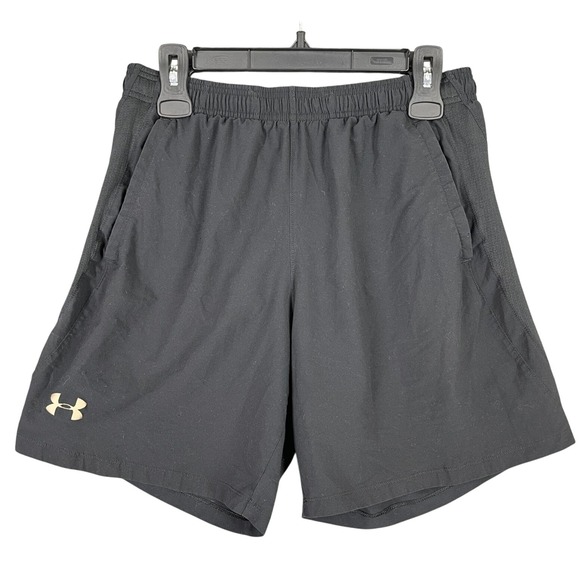 Under Armour tech Vent Black Fitted HeatGear Athletic Running Shorts Mens  Large - Picture 1 of 8